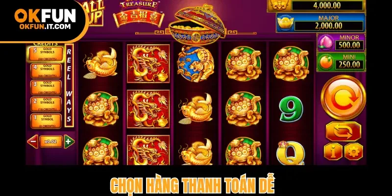 Chọn hàng thanh toán dễ
