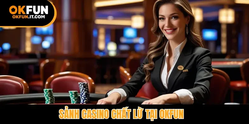 Sảnh casino chất lừ tại Okfun